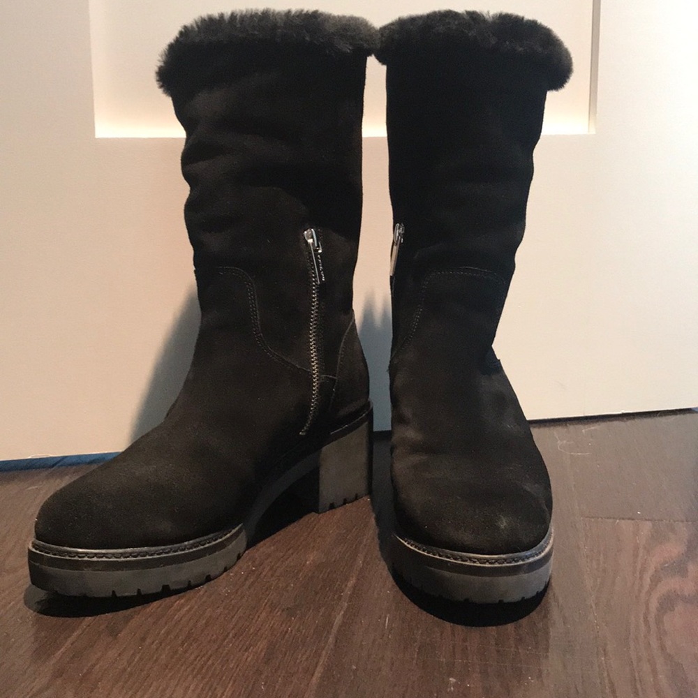 Michael Kors black suede boots. Size 7.